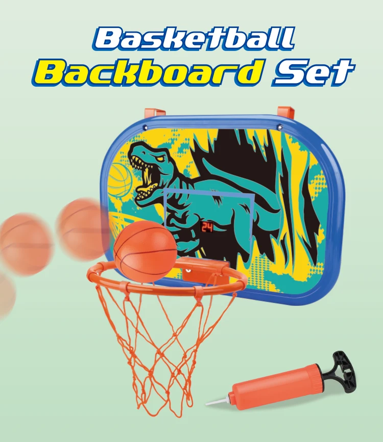 product basketball backboard set with scoreboard easy to hang over door indoor outdoor hoop game for kids adults mini basketball toy-0