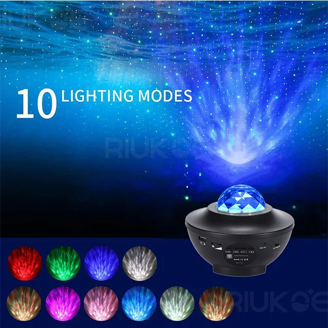 [star projector & led nebula cloud wave projector]