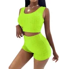 Ladies Wear Wholesale Fit Woman Biker Ladies Short 2 Piece Set Outfit Women 2 Piece Sets Gym Wear