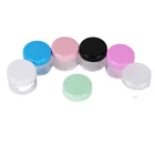 Pink Yellow Child Proof 5g 10g 20g Cute Round Gold Pink Yellow Black Colors Pp Plastic Lotion Jar