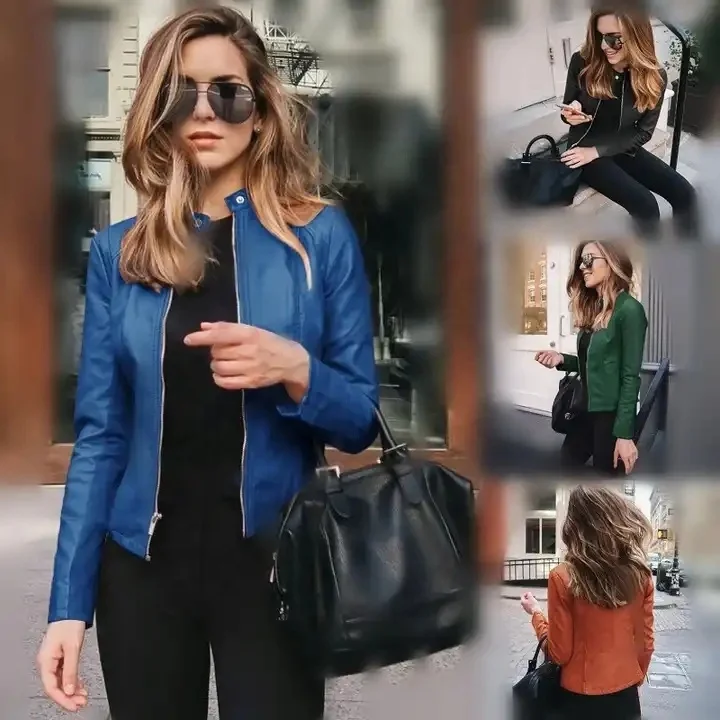 Women's Casual Blazers Open Front Long Sleeve Work Suit Office Blazer Lapel Button Jacket with Pockets