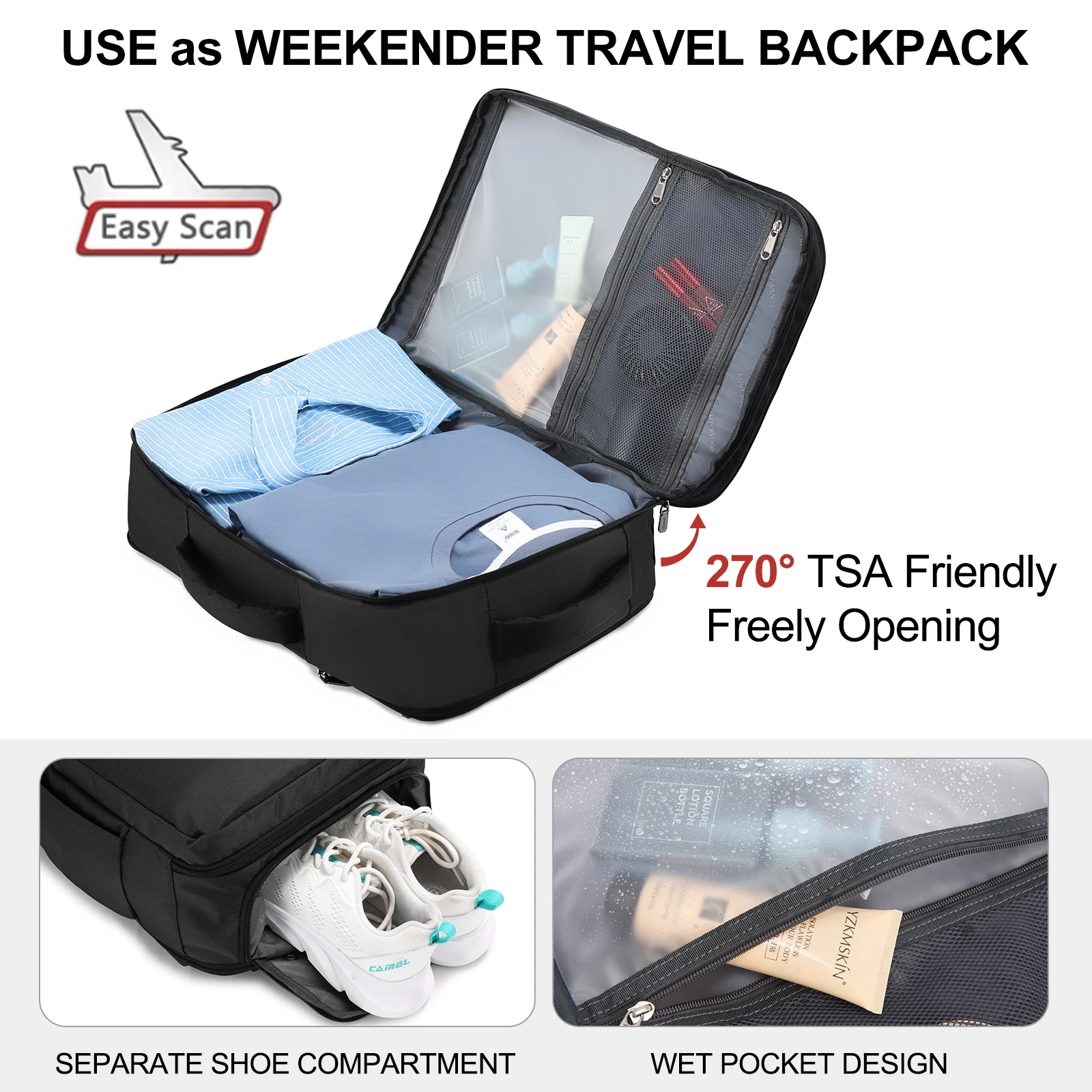 Business Men's Oxford Carry-On Backpack