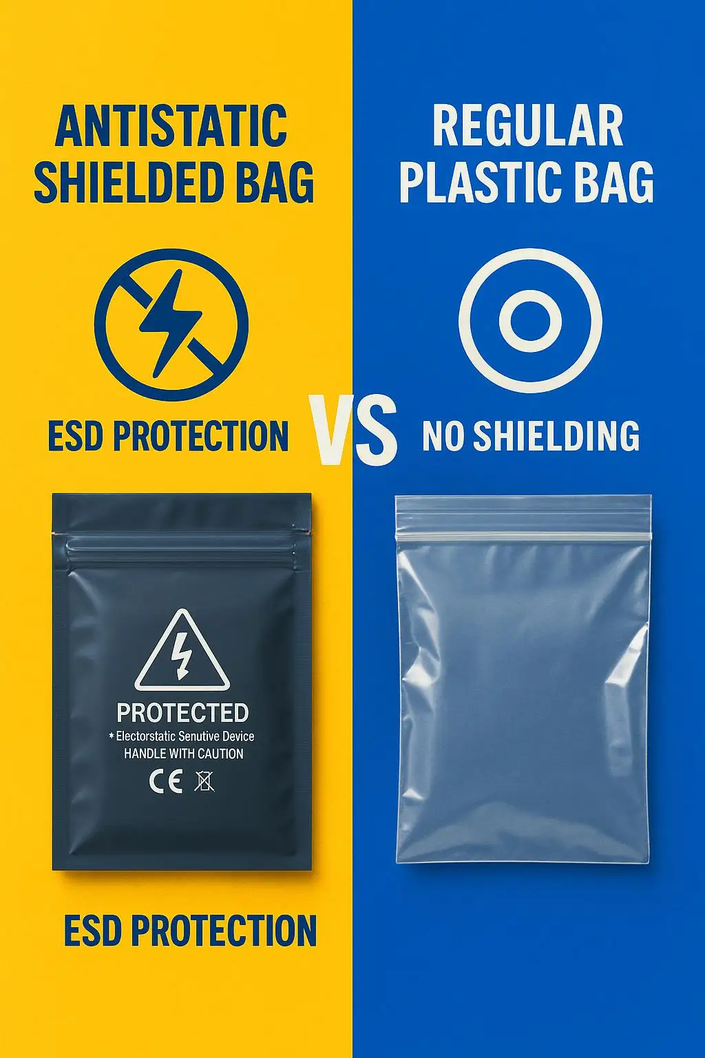 Custom Printed ESD Shielding Cleanroom Bag with Ziplock for Moisture Barrier Electronic and Mobile Phone Packaging - detail 8