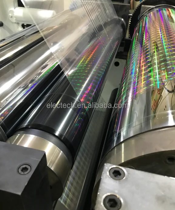 Metallized Pet Film Holographic Hard Embossing Machine Printer Hologram