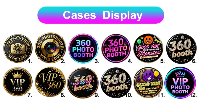 360 Photo Booth Giratorio with High Angle Photo Booth and Interactive Mirror Photo Booth Hf44a78b170534a04af9638a86f4f8105Q
