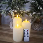 Led Candle New Flame 3D Black Wick Ivory Led Flickering Candle