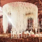 Wedding 100cm Artificial Silk Wisteria Flower Vines Hanging Rattan Flowers Wedding Home Decor