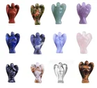 Natural Gemstone Rose Quartz Natural Jade Crystals Angel Crystal Figurines Gemstone Angels
