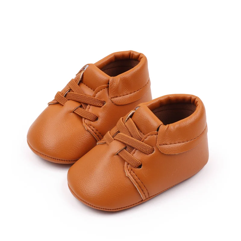 Unisex Baby Shoes New Soft Bottom Pu Lightweight Newborn Shoes Size 0-15 Months for Boys and Girls supplier