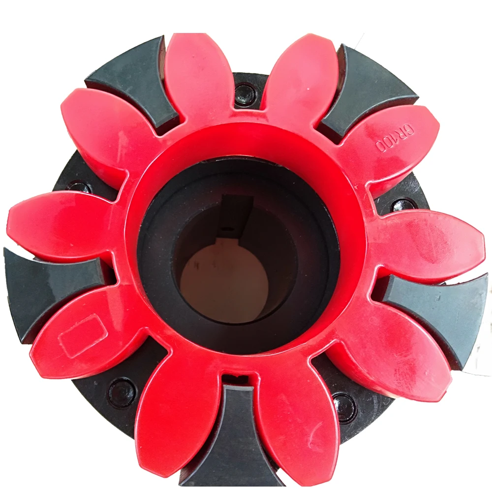 Factory Price Flexible Abrasion -Resistant PU /Rubber GR /MT/T Type Shaft Curved Jaw Coupling Spider Elements