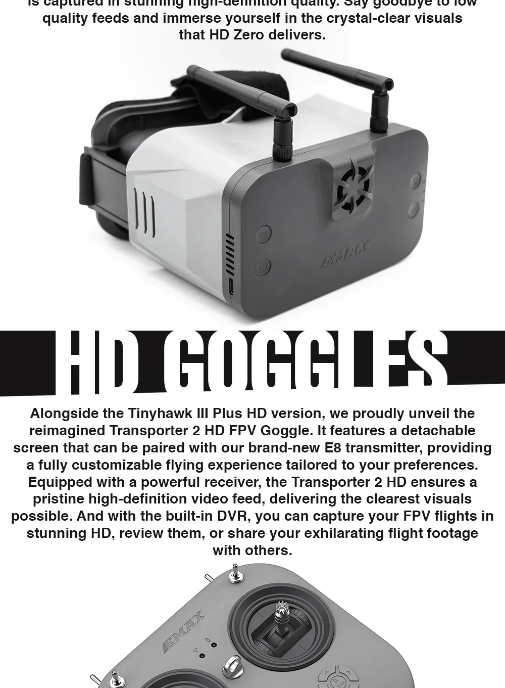 Analog w/ Goggles + Radio FPV Drone manufacture