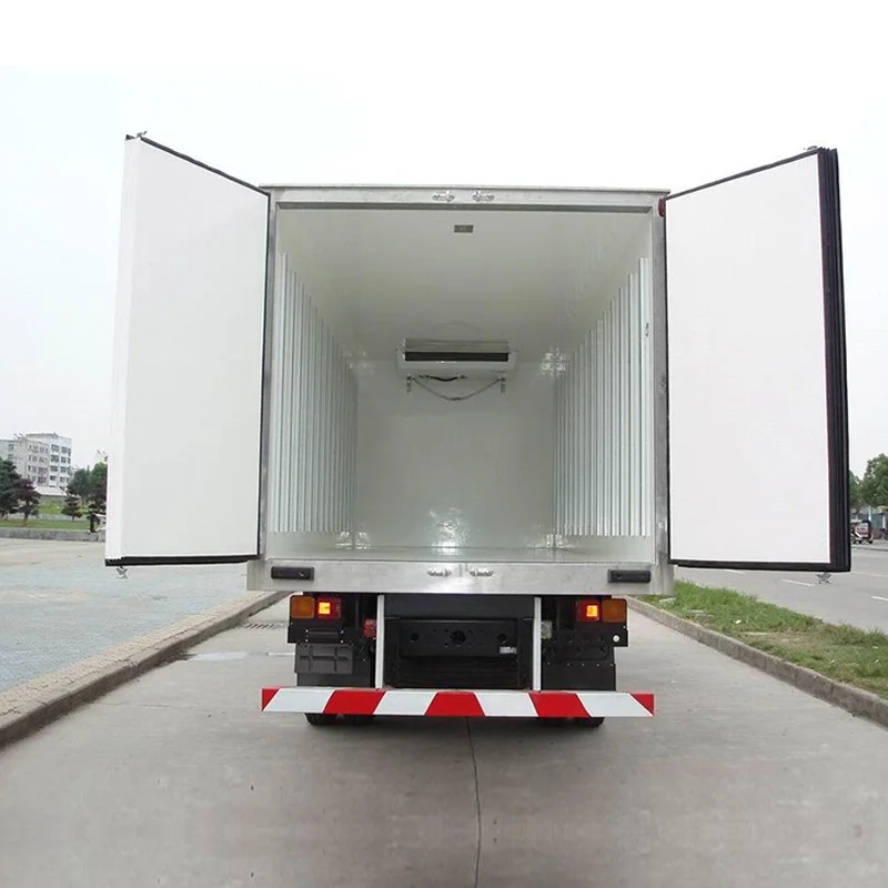 Refrigerated Semi Trailer With Reefer Unit Axles Reefer Dry Van Truck