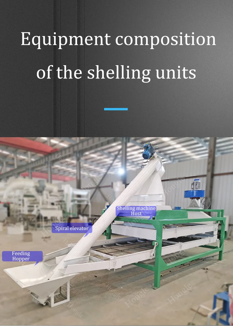 High Efficiency Pumpkin Seed Shelling Machine / Automatic Seed Peeling and Husk Removal Equipment manufacture