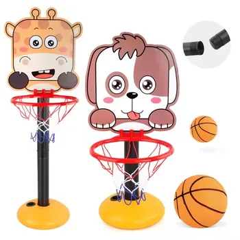 Kids' Cartoon Basketball Stand Indoor Suspension Basketball Board Outdoor Basketball Playing Toy Sports Toy for Children