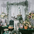 Wedding Weddings Golden Metal Square Wedding Arch Square Arch Stand Backdrop For Weddings Party Event Decoration