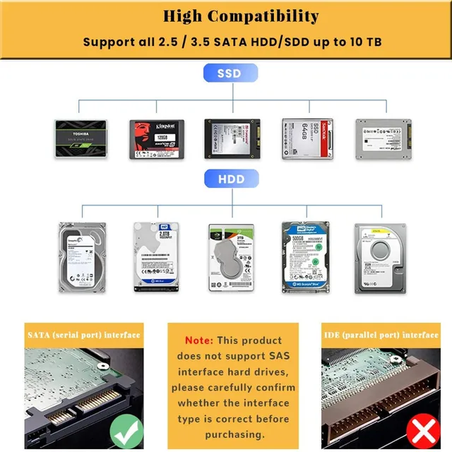 ADAPTADOR SATA 3.0 PARA DISCO DURO HDD O SSD CU816