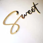 Letter Custom High Quality Gold Stainless Steel 3d Letter Customized Metal Letter Logo