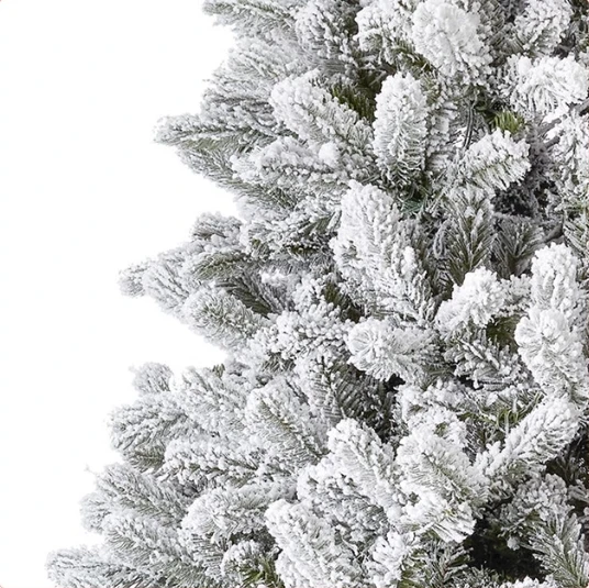 Luxury 4ft to 10 ft Christmas Full PE Artificial Tree with Snow Flocked Plastic Christmas Tree for Home and Festive Decoration factory