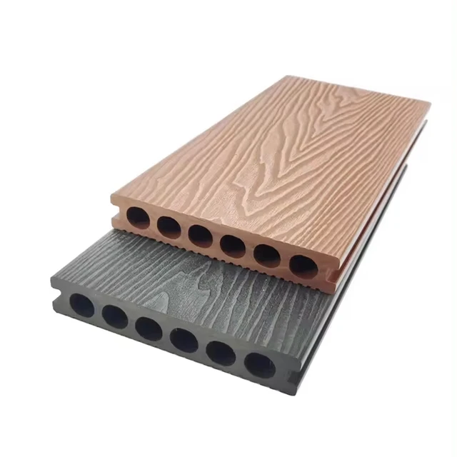 High Quality Easy Install Outdoor 3D Wood Grain Wood-Plastic Composite Waterproof Floor Pool Wpc Decking
