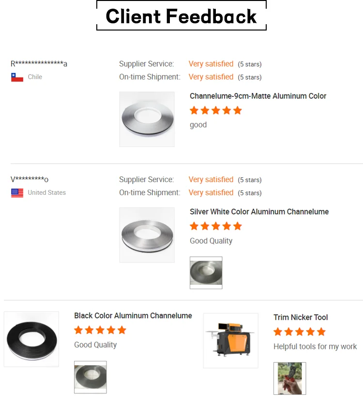 High Purity 1000 Series Grade Aluminum Trim Cap for Channel Letter with 50m Length and 5 Years Warranty