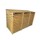 Solid Outdoor Solid Wood Trash Can School Park Public Place Wooden Environmental Protection Trash Can