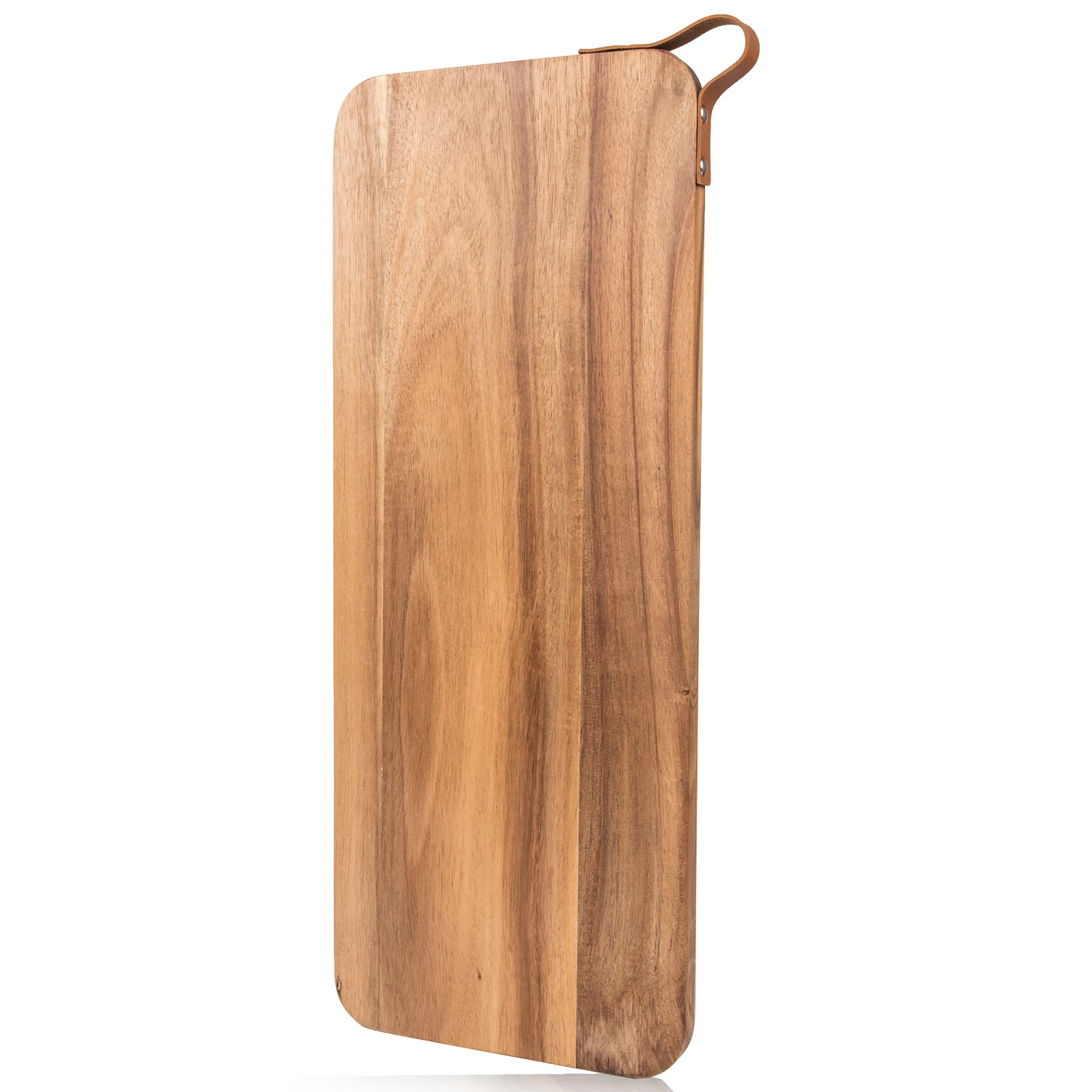 Customized Rectangle Walnut Wood Cheese Cutting Board Wooden Pizza Chopping Board Small Hooks