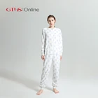 Onesie OEM Service 100%Polyester Comfortable Printed Woman Onesie Pajamas Jumpsuit