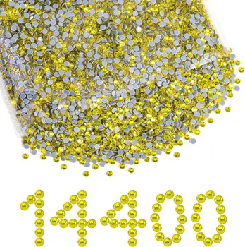 14400pcs Big bag Glitter Strass ss3-ss20 Hotfix Rhinestone Crystal Glass Rhinestones for Decoration Garment Nail Wedding Dress