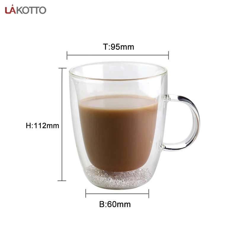 120z Free Sample Glass Coffee Or Tea Cups Drinking Glass Clear Double Wall Glass Cup Coffee Mugs