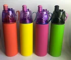 Bottle For Mist Spray Stainless Steel Bottle For Sports Working Out 750ml For Adults Kids
