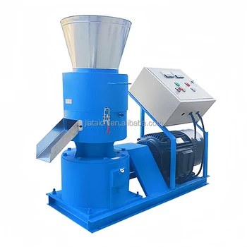 2024 Wood Pellet Press Machine High Quality Fertilizer Granulator Machine Flat Die Pellet Machinery for sale