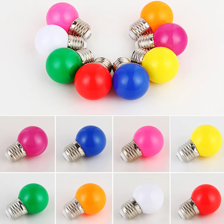 Hot sale LED Party Light Wedding light 1W E27 B22 Mini Color G45   IP65 Waterproof Holiday Decoration Small LED Bulb