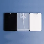 Plastic Perfume Spray Bottle Hot Sale Wholesale 20 Ml Black White Clean Plastic Perfume Card-shape Spray Bottle