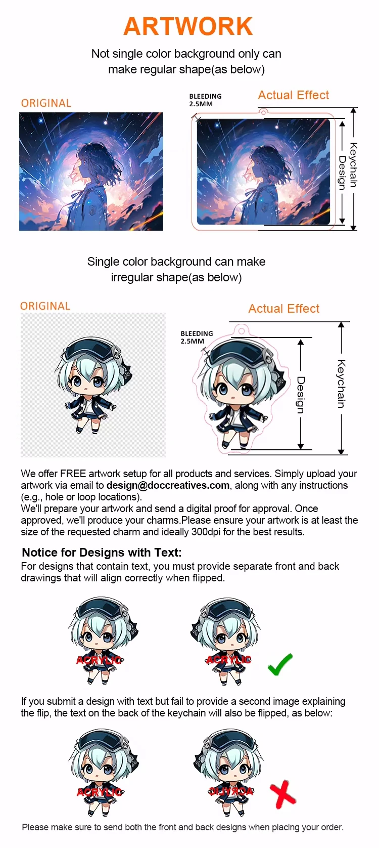 Promotional Gift Custom Key Rings DIY CNC Diamond Cut Two Side Print Epoxy Acrylic Charm manufacture