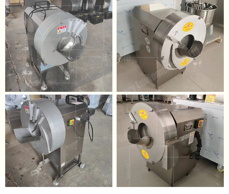 Bamboo Garlic Ginger Slicing Cutting Shredding Machine Automatic Ginger Slicer Machine factory