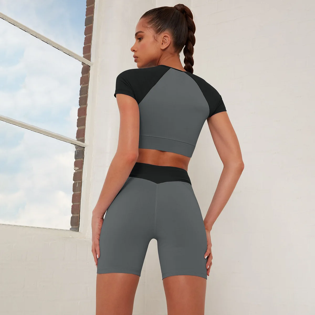 Wholesale Fitness Women Sweat Resistant Sportswear Ladies Sports Workout Gym Wear 5 Piece Yoga Set