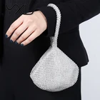 Ladies Clutch Clutch Wholesale Ladies Hand Purse Triangle Glitter Women Diamond Money Clutch