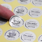 Adhesive Sticker Self Adhesive Waterproof Glossy Silver Sticker