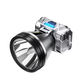 2024 Rechargeable Usb Camping 18650 Lithium Head Torch Headlamp Light Mining Headlamp Led Head Lights