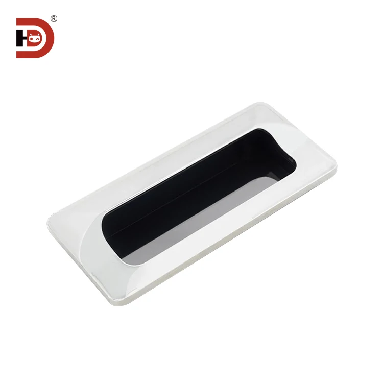 Embedded Zinc Alloy Chrome Plated Invisible Concealed Handle LS122 Embedded Sliding Door Electrical Cabinet Chassis Rack Handle supplier
