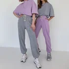 Cotton Dropshipping Fashion Loose Fitting Urban Elegant Mid Waist Cotton Trousers Pants