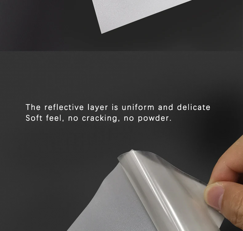 Silver Reflective Transfer Vinyl for Apparel Featuring Reflective Heat Transfer Silver Foil Washablefor Personalized Branding