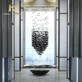 New Product Hotel Lobby Villa Decoration Custom Large Project Luxury Modern Glass Chandelier