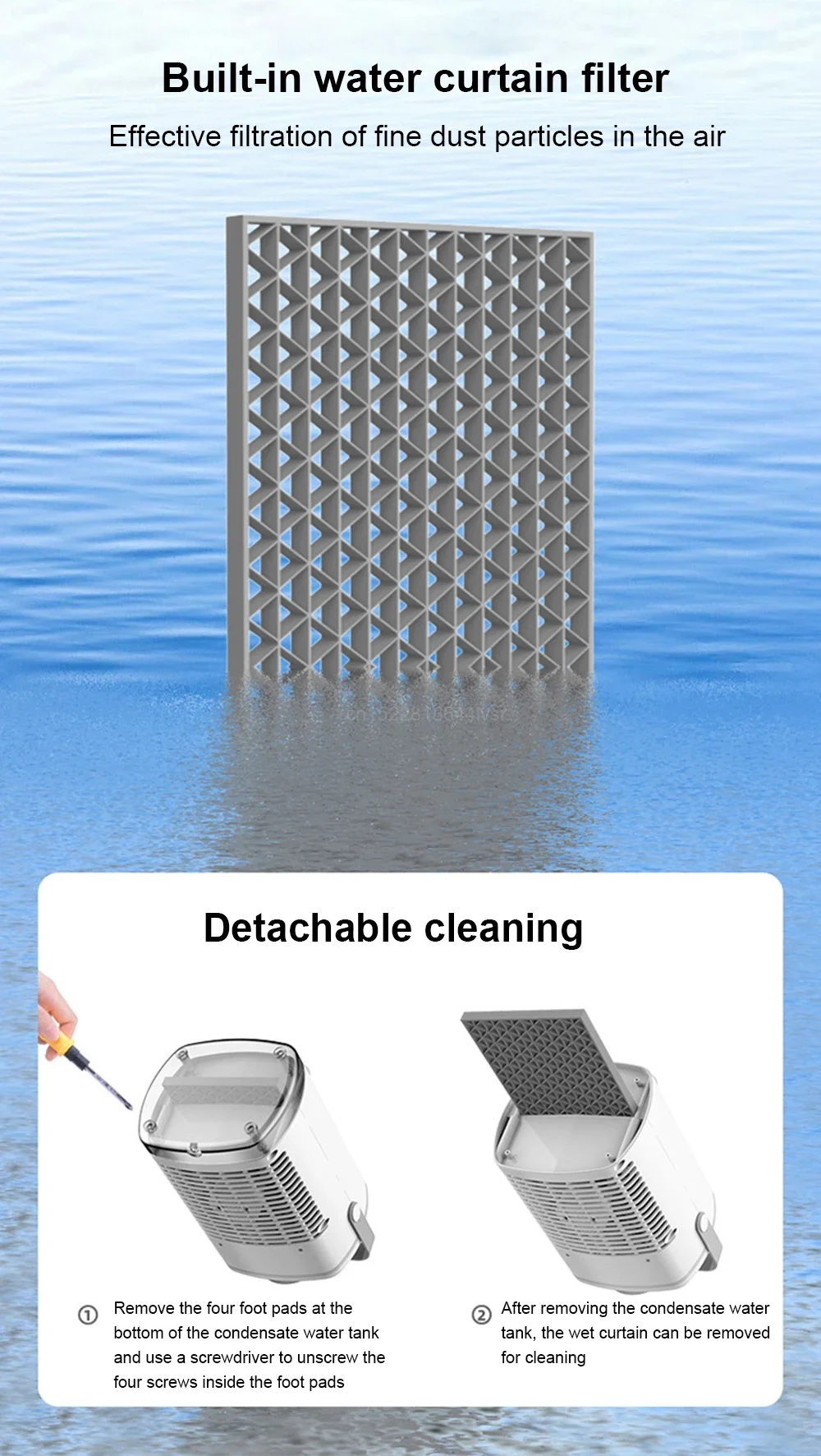 Portable Air Conditioner, USB, 700ml - detail 18