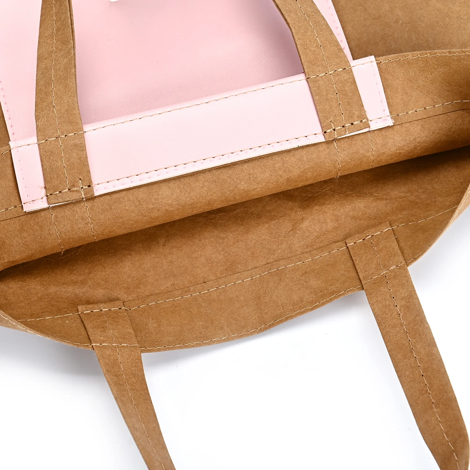 Hot Selling High Quality Custom Waterproof Flat Bottom Kraft Paper Bag Stand-Up Packaging Pouch for Shopping details