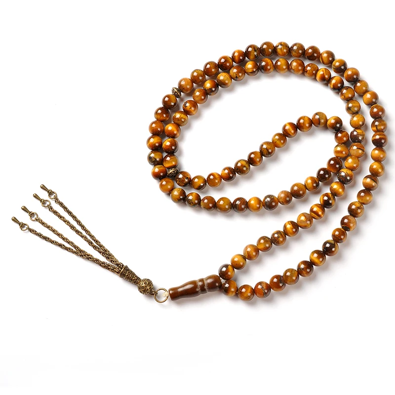 YS284 tasbih beads stone luxury praying hajj Natural stone beads for muslim Counter allah islamic gift prayer beads