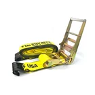 Custom Logo 2'' Ratchet Tie Down Strap With Flat Hook