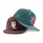 Custom And Hats Custom Mens Embroidery 5 Panel Snapback Corduroy Caps Hats