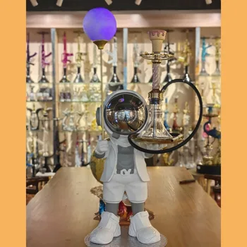 manufacturer in Stock shisha accessories spacemen hookah tray creative astronaut landing ornaments for shisha lounge