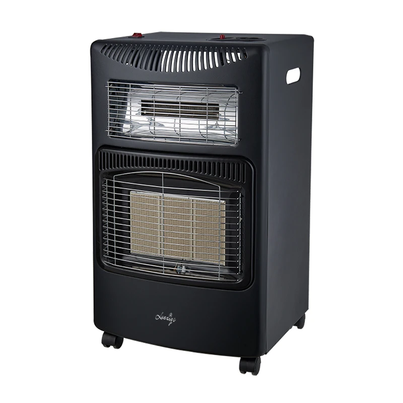 product high quality 3 in 1 gas electric heater with fan 3 ceramic plates indoor portable gas heater with ce certification-15